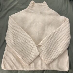 & Other Stories Cream Wool Turtleneck Sweater (Size XS)